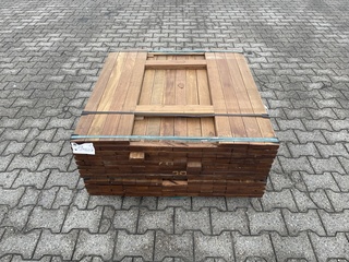 Ca. 266x Guyana Ipé Planken Geschaafd, 25x90mm, lengte 100cm